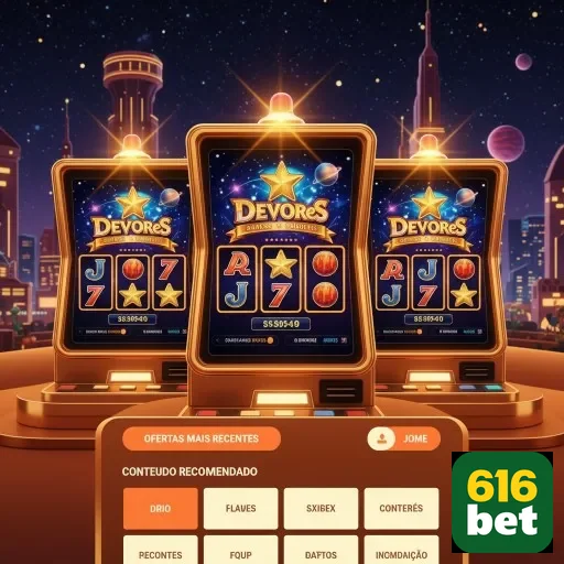 Ilustração de Explore os Jogos de Slots e Recompensas VIP na 616bet