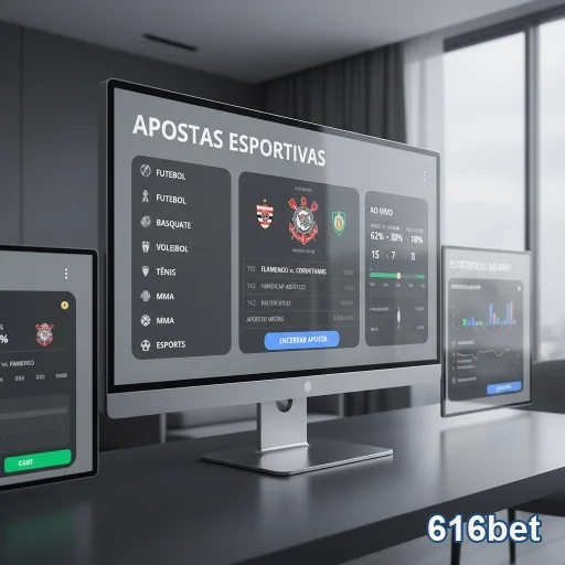 Tela do aplicativo cassino da 616bet em smartphone